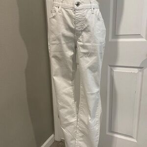 Impulse california women's white jean pants size 8 Made In USA  Pockets Jeans